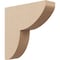 Ekena Millwork 3"W x 12"D x 12"H Thin Crestline Rough Cedar Woodgrain TimberThane Corbel, Primed Tan CORUR03X12X12CRERCPR - alternate 1